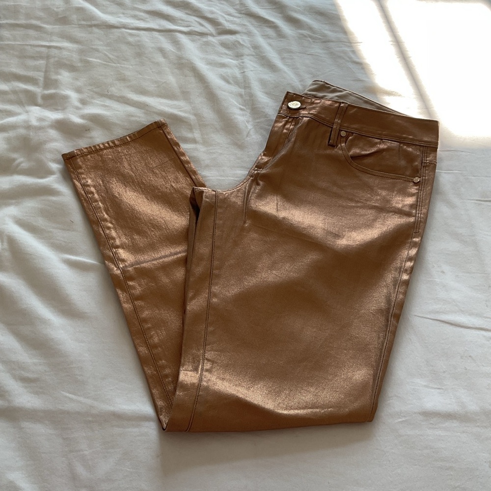 Lilly Pulitzer Shimmering Bronze/rose gold 12 worth Skinny Jeans rare